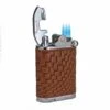 Brizard & Co. Gatsby Bali Leather Triple Torch Flame Table Lighter