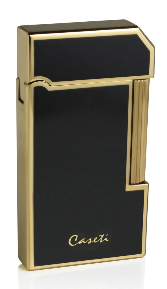Caseti Windsor Gold Plating With Black Lacquer Flint Traditional Flame Lighter Caseti Windsor Gold Plating With Black Lacquer Flint Traditional Flame Lighter -Lighter Shop caseti windsor gold plating with black lacquer flint traditional flame lighter 94