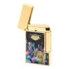 S.T. Dupont Line 2 High Roller Casino With Yellow Gold Flint Lighter