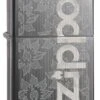 Flame Flower Black Ice Windproof Zippo Lighter