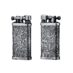 IM Corona Old Boy Arabesque Silver Pipe Lighter -Lighter Shop im64 7525 53