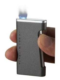 Porsche Design Alps Flat Torch Flame Lighter - Grey -Lighter Shop porsche design alps flat torch flame lighter grey 98