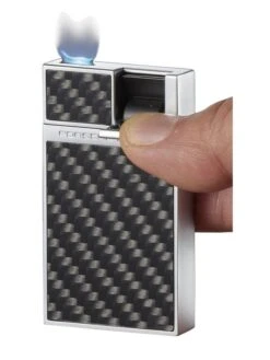 Porsche Design Heber Flat Torch Flame Lighter - Carbon Fiber -Lighter Shop porsche design heber flat torch flame lighter carbon fiber 98