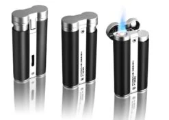 Porsche Design PD3 Black Circular Flame Lighter 2 Porsche Design PD3 Black Circular Flame Lighter -Lighter Shop porsche design pd3 black circular flame lighter 107