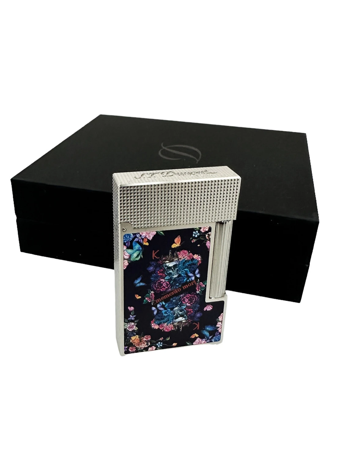 S.T. Dupont Ligne 2 Cling Skull & Flowers Flint Lighter S.T. Dupont Ligne 2 Cling Skull & Flowers Flint Lighter -Lighter Shop s t dupont ligne 2 cling skull flowers flint lighter 51