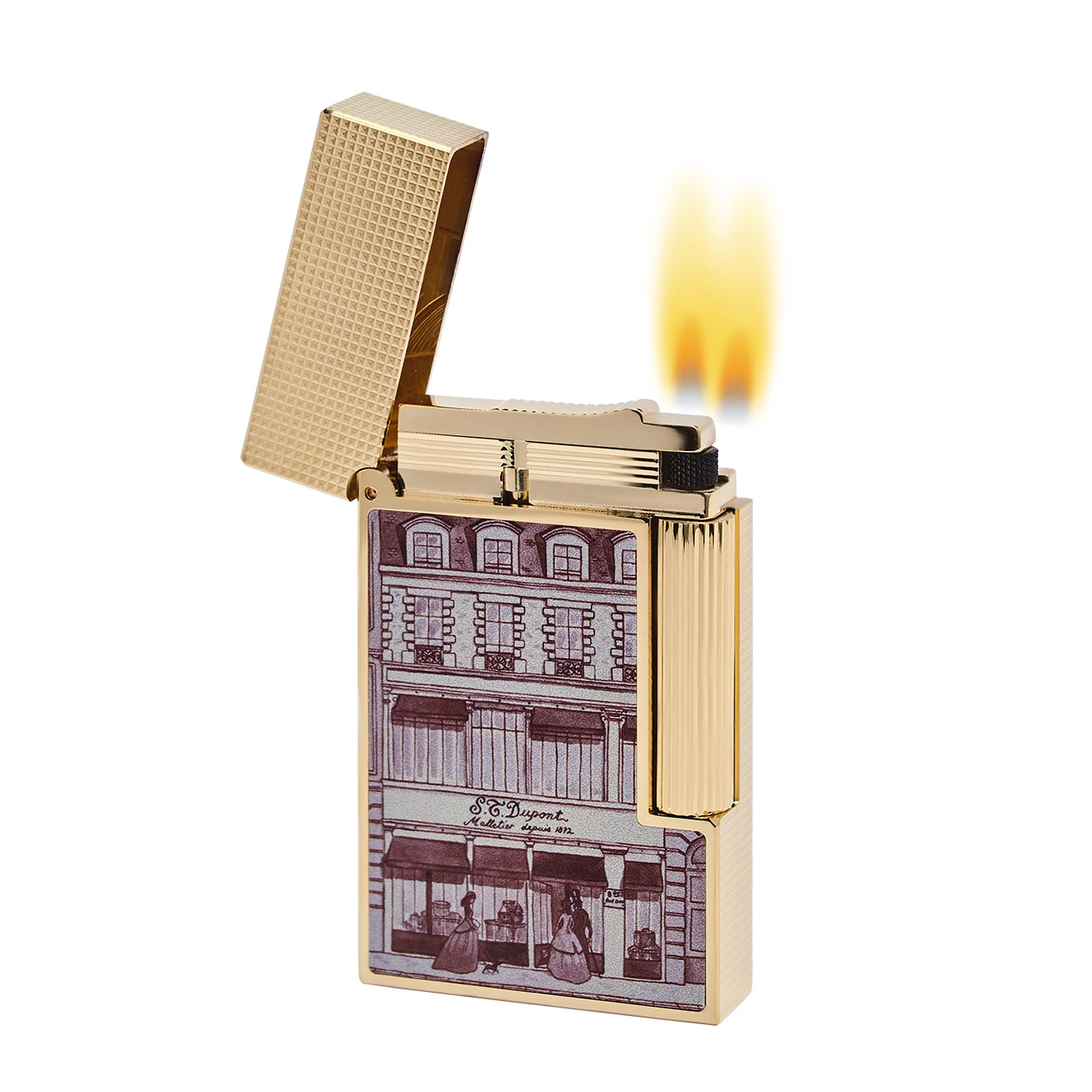 S.T. Dupont Ligne 2 Hotel Particulier Flint Lighter - Yellow Gold S.T. Dupont Ligne 2 Hotel Particulier Flint Lighter - Yellow Gold -Lighter Shop s t dupont ligne 2 hotel particulier flint lighter yellow gold 62