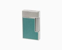 S.T. Dupont Ligne 2 Turquoise Lacquer Guilloche Lighter