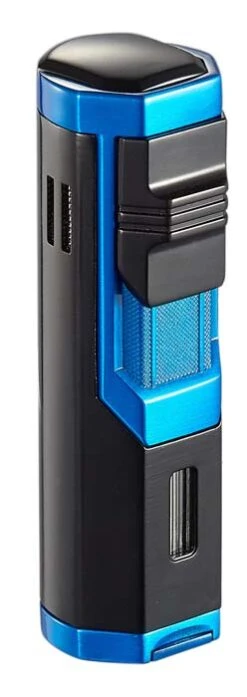 Visol Andes Triple Torch Cigar Lighter - Blue And Black