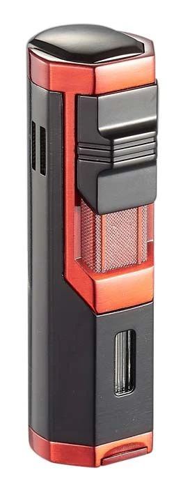 Visol Andes Triple Torch Cigar Lighter - Red and Black Visol Andes Triple Torch Cigar Lighter - Red And Black -Lighter Shop visol andes triple torch cigar lighter red and black 95