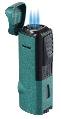 Visol Colonel Triple Flame Torch Lighter - Green -Lighter Shop visol colonel triple flame torch lighter green 81
