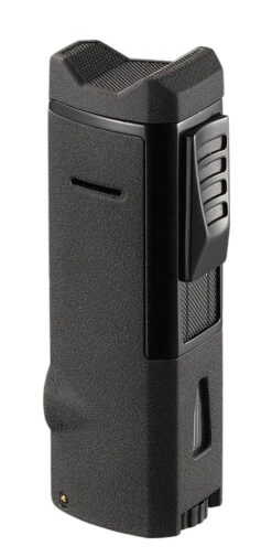 Visol Colonel Triple Flame Torch Lighter - Black Crackle -Lighter Shop visol colonel triple flame torch lighter matte black 79