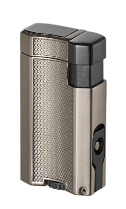 Visol Concave Double Flame Torch Lighter - Gunmetal 3 Visol Concave Double Flame Torch Lighter - Gunmetal -Lighter Shop visol concave double flame torch lighter gunmetal 79