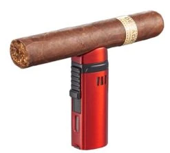 Visol Denali Triple Torch Cigar Lighter - Red 2 Visol Denali Triple Torch Cigar Lighter - Red -Lighter Shop visol denali triple torch cigar lighter red 91