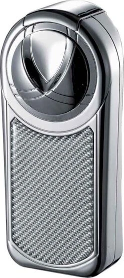 Visol Dobrev III Triple Jet Flame White Carbon Fiber Cigar Lighter -Lighter Shop visol dobrev iii triple jet flame white carbon fiber cigar lighter 47