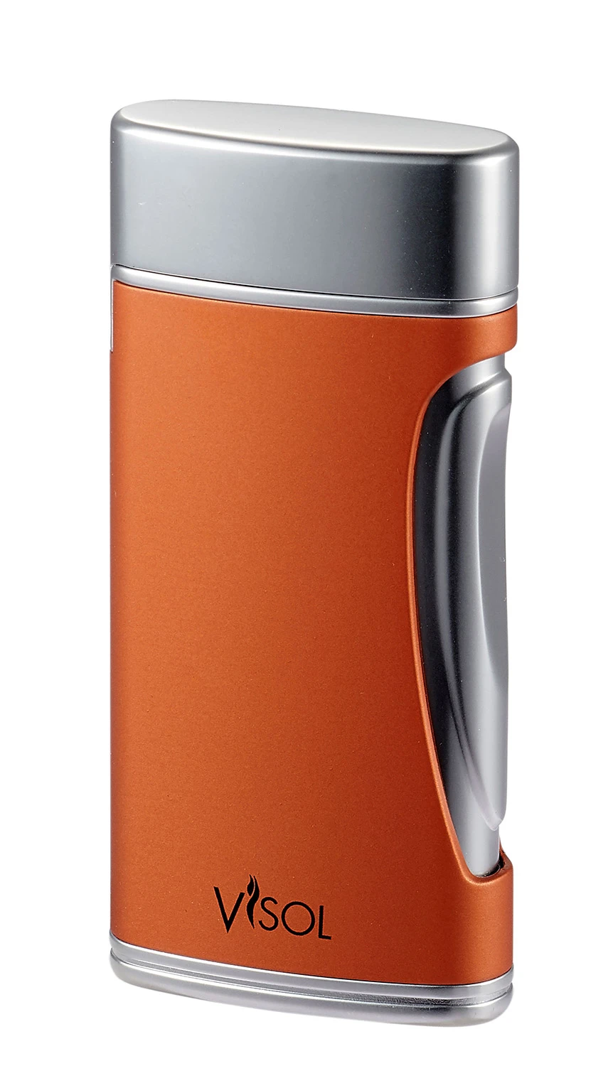 Visol DuoMatt Burnt Orange Double Flame Cigar Lighter Visol DuoMatt Burnt Orange Double Flame Cigar Lighter -Lighter Shop visol duomatt burnt orange double flame cigar lighter 39