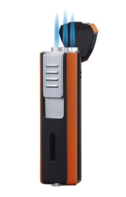 Visol Enigma Triple Flame Cigar Lighter - Orange -Lighter Shop visol enigma triple flame cigar lighter orange 55
