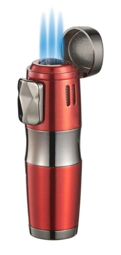 Visol Epic Triple Flame Red Cigar Lighter -Lighter Shop visol epic triple flame red cigar lighter 77