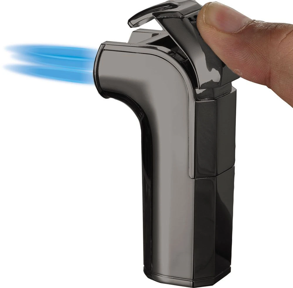 Visol Handle Triple Jet Flame Satin Gunmetal Cigar Lighter Visol Handle Triple Jet Flame Satin Gunmetal Cigar Lighter -Lighter Shop visol handle triple jet flame satin gunmetal cigar lighter 148
