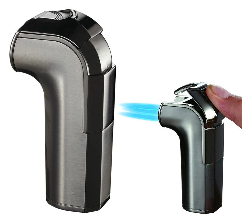 Visol Handle Triple Jet Flame Satin Gunmetal Cigar Lighter Visol Handle Triple Jet Flame Satin Gunmetal Cigar Lighter -Lighter Shop visol handle triple jet flame satin gunmetal cigar lighter 149