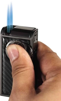 Visol Infinity Double Torch Carbon Fiber Gunmetal Cigar Lighter -Lighter Shop visol infinity double torch carbon fiber gunmetal cigar lighter 48