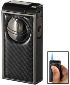 Visol Infinity Double Torch Carbon Fiber Gunmetal Cigar Lighter -Lighter Shop visol infinity double torch carbon fiber gunmetal cigar lighter 49