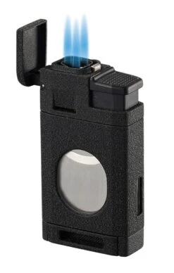 Visol LighCut Black Triple Torch Flame Lighter And Cigar Cutter