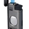 Visol LighCut Gunmetal Triple Torch Flame Lighter And Cigar Cutter