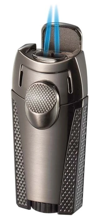 Visol Meru Dual Torch Cigar Lighter - Gun Metal Visol Meru Dual Torch Cigar Lighter - Gun Metal -Lighter Shop visol meru dual torch cigar lighter gun metal 49