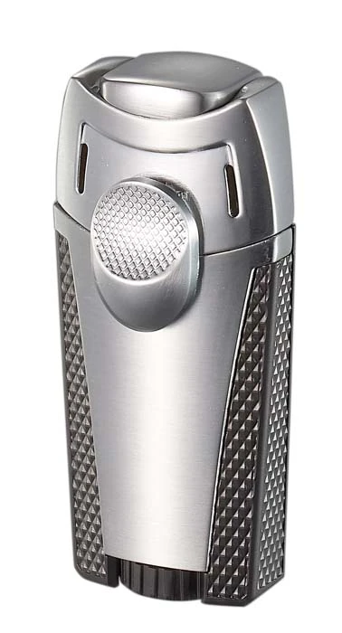 Visol Meru Dual Torch Cigar Lighter - Silver Visol Meru Dual Torch Cigar Lighter - Silver -Lighter Shop visol meru dual torch cigar lighter silver 51