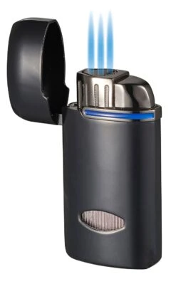 Visol Panda Triple Flame Cigar Lighter - Black -Lighter Shop visol panda triple flame cigar lighter black 70