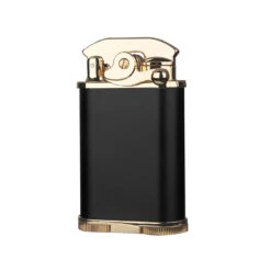 Visol Retro Triple Flame Cigar Lighter - Black & Gold -Lighter Shop visol retro triple flame cigar lighter black gold 77