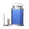 Visol Retro Triple Flame Cigar Lighter - Blue & Chrome