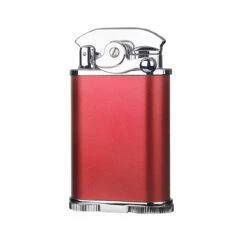 Visol Retro Triple Flame Cigar Lighter - Red & Chrome -Lighter Shop visol retro triple flame cigar lighter red chrome 75