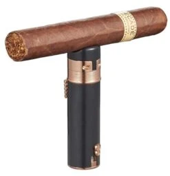 Visol Saddle Triple Torch Lighter -Black And Rose Gold -Lighter Shop visol saddle triple torch lighter black and rose gold 75