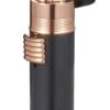 Visol Saddle Triple Torch Lighter -Black And Rose Gold