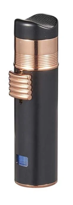 Visol Saddle Triple Torch Lighter -Black And Rose Gold -Lighter Shop visol saddle triple torch lighter black and rose gold 81
