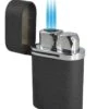 Visol Triflow Triple Flame Table Lighter - Black Crackle