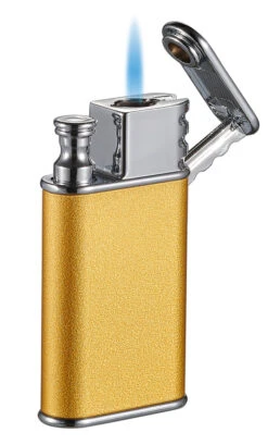 Visol Nutech Single Torch And Traditional Flame Lighter - Yellow -Lighter Shop vlr407203 1nutec gd 13