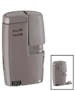 Xikar Vitara Double Torch Flame Gunmetal Cigar Lighter