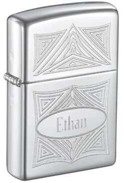 Zippo 3D Abstract High Polish Chrome Windproof Lighter -Lighter Shop zippo 3d abstract high polish chrome windproof lighter 97