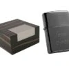 Zippo Black Ice Lighter & Visol Kadar Wooden Case Gift Set