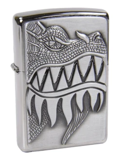 Zippo Fire Breathing Dragon Brushed Chrome Lighter -Lighter Shop zippo fire breathing dragon brushed chrome lighter 53
