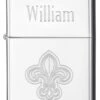 Zippo Fleur De Lis High Polish Chrome Windproof Lighter