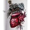 Zippo Goth Sword In The Heart - Brushed Chrome Lighter