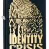 Zippo Identity Crisis Black Matte Lighter