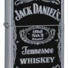 Zippo Jack Daniel's Old No. 7 Label Street Chrome Lighter