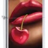 Zippo Lips And Cherries 2 High Polish Chrome Windproof Lighter
