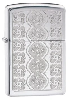 Zippo Swirled Circles High Polish Chrome Windproof Lighter