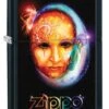 Zippo Venetian Mask Black Matte Windproof Lighter