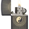 Zippo Yin & Yang Laser Engraved On Black Matte Lighter